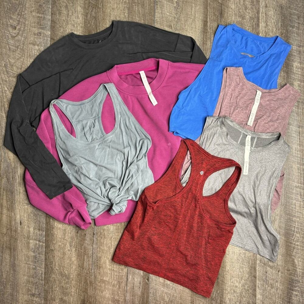 lululemon Bundle of 7 Pieces Tank Tops Pullovers